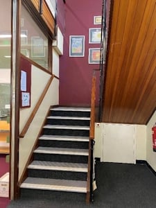 staircase leading up to first floor