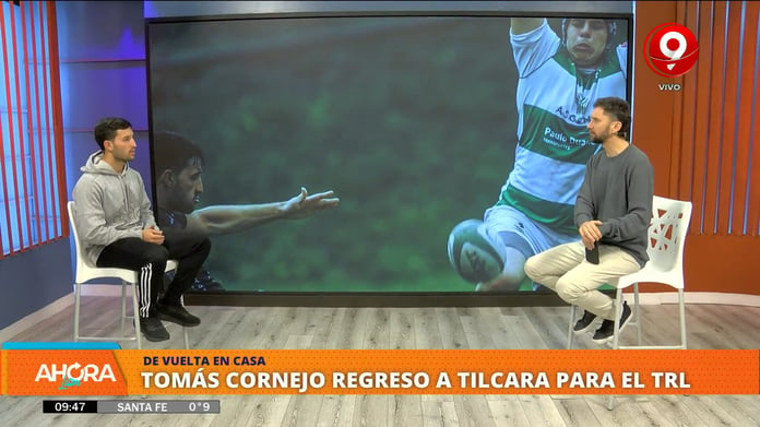El jugador paranaense Tomás Cornejo regresó a Tilcara luego de lo que fue su periplo por el rugby profesional de Portugal.
