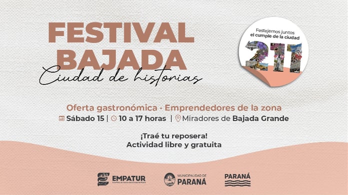 Festival Bajada Grande Paraná.
