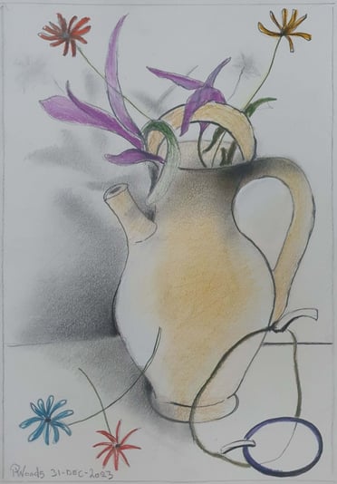 18 Cruche, Flowes and Fruit 31-De-2023. REMOVED FROM BINDER