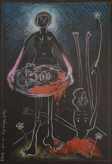 13 Artists Head on a Platter