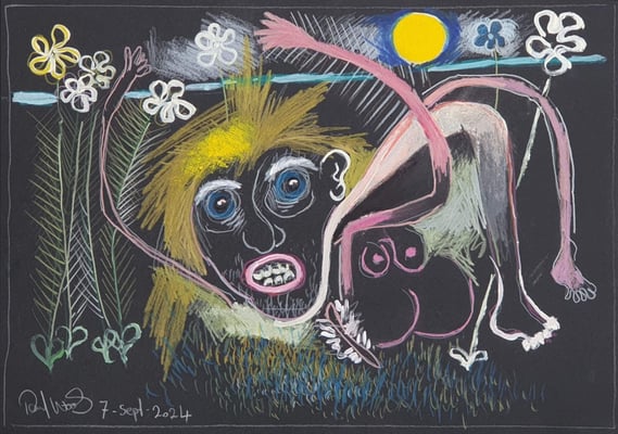 37 Artist with Depression and Flowers