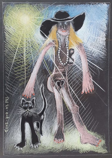 25 Black Cat and Black Hat