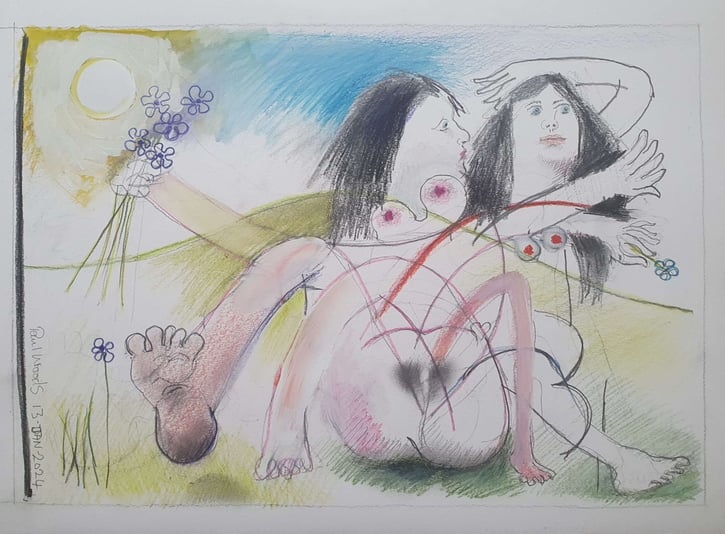 21 Two Women with Cut Flowers 13-Jan-2024