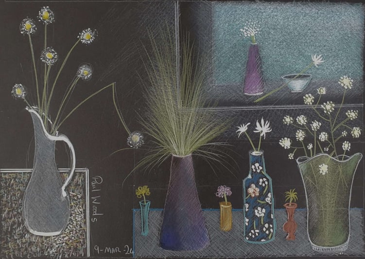 8 A Jug of Flowers with 7 Vases. 9 Mar 2024 removed from folder