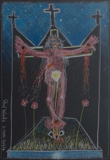 4 Crucified Crist with Flowers 2-Mar-20024
