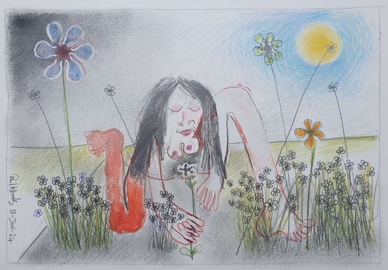 20 Figure Picking a Flower. 8-Jan-2024 REMOVED FROM BINDER