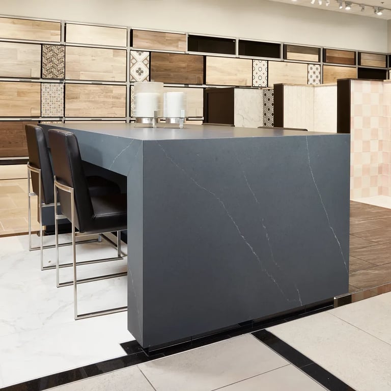 Grigio Elegante Honed (waterfall island)