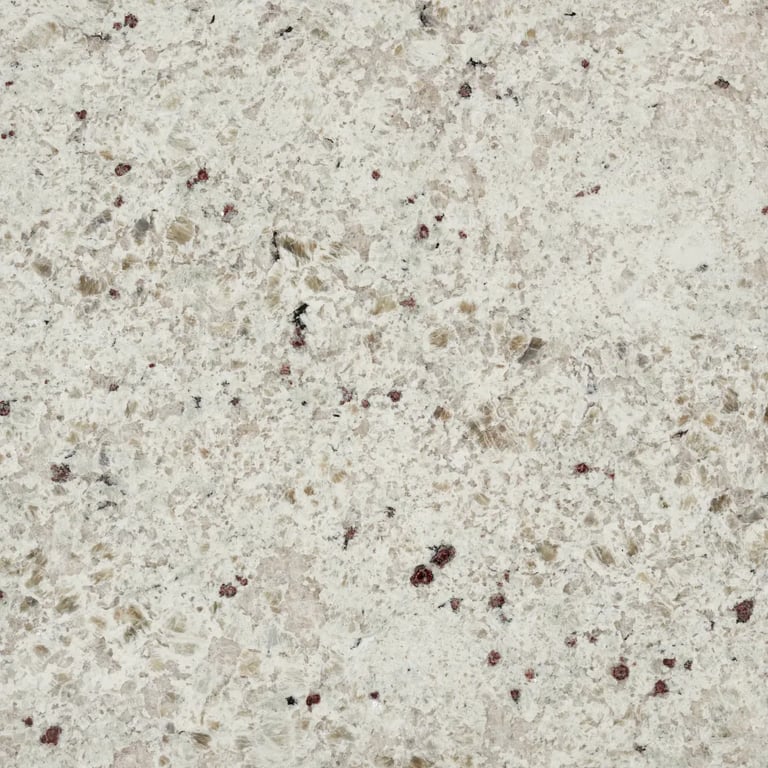 Colonial White Polished – Close up photo is an example of the structure and color of this product, which will vary.