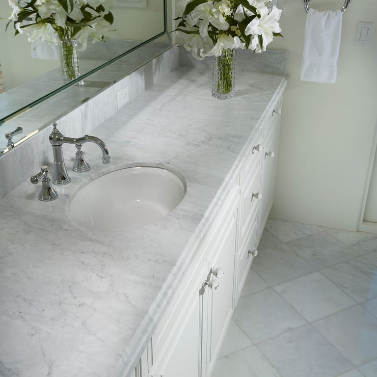 Bianco Carrara Honed (counters)