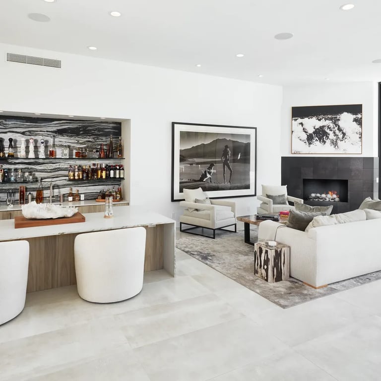 Living Space and Bar