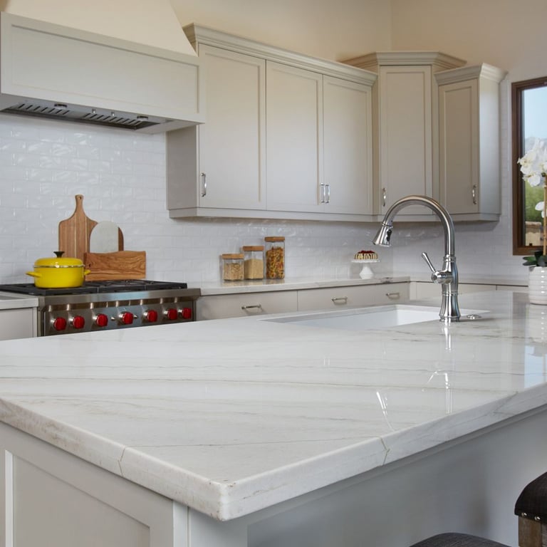 Calacatta Quartzite Polished (island & counter)