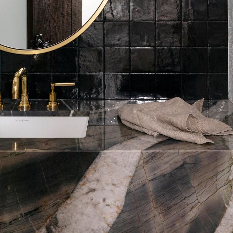 Paramount Quartzite vanity countertop