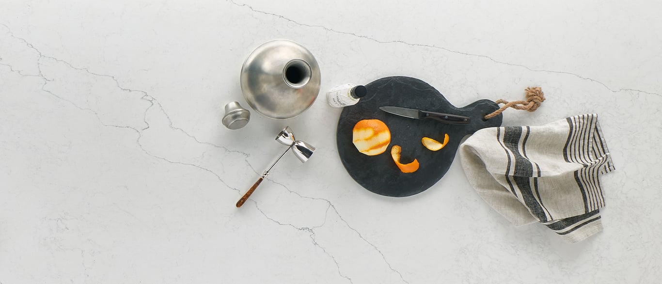 Calacatta Alto Quartz Countertop Sample