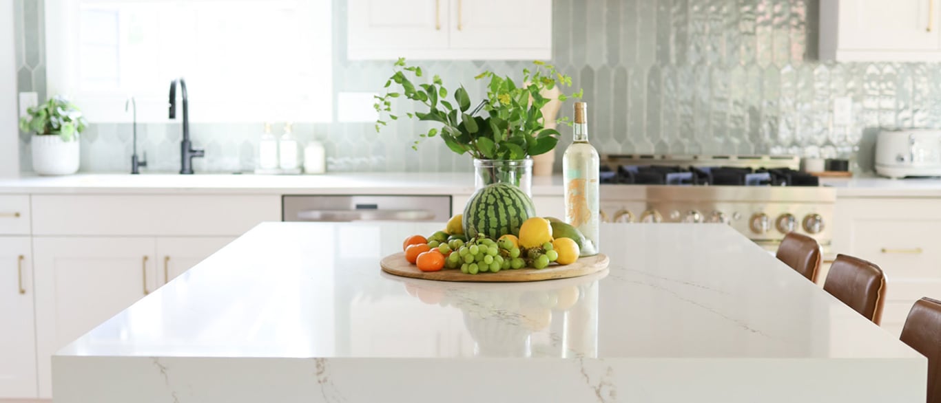 Calacatta Arno Quartz Countertop in Kitchen