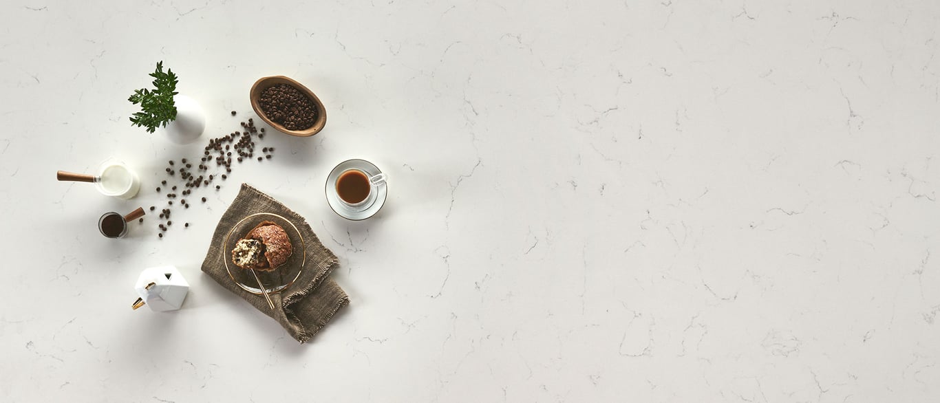 Carrara Delphi Quartz Countertop Sample