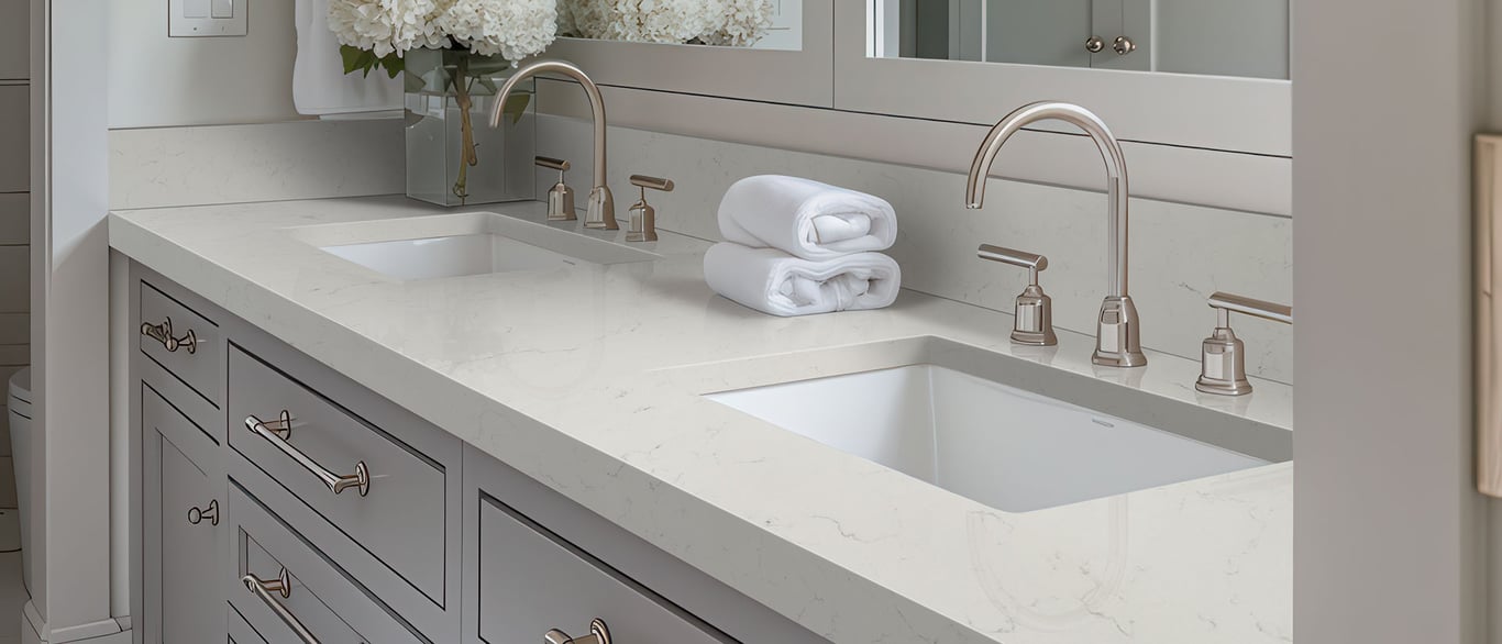 Carrara Delphi Quartz Countertop