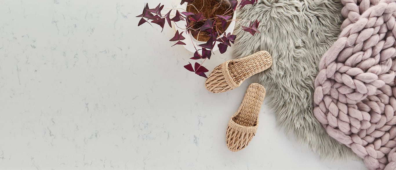 Carrara Lumos Quartz Countertop Sample