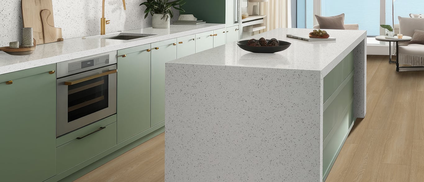 Iced White Quartz Countertop