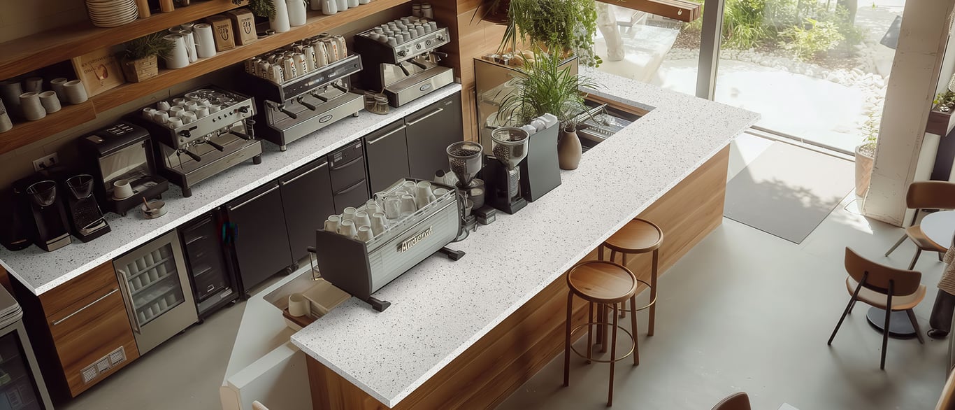 Iced White Quartz Countertop
