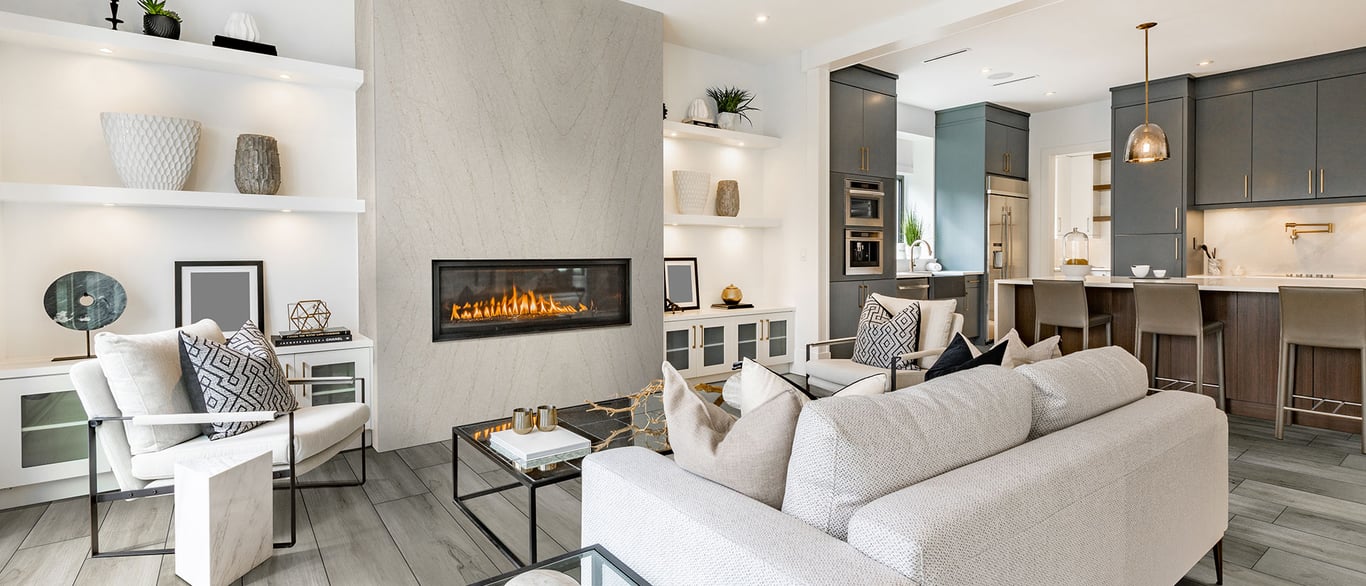 Lumataj Quartz Wall Cladding in Living Room