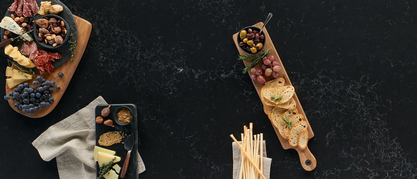 Midnight Corvo Quartz Countertop Sample