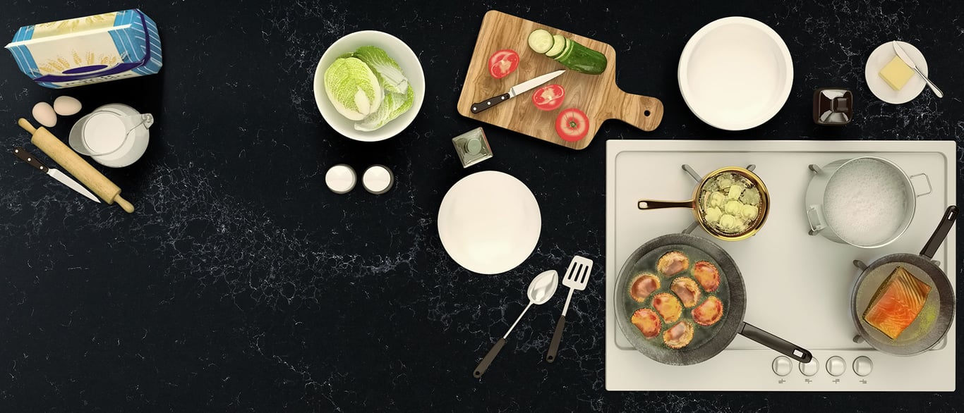 Midnight Corvo Quartz Countertop Sample