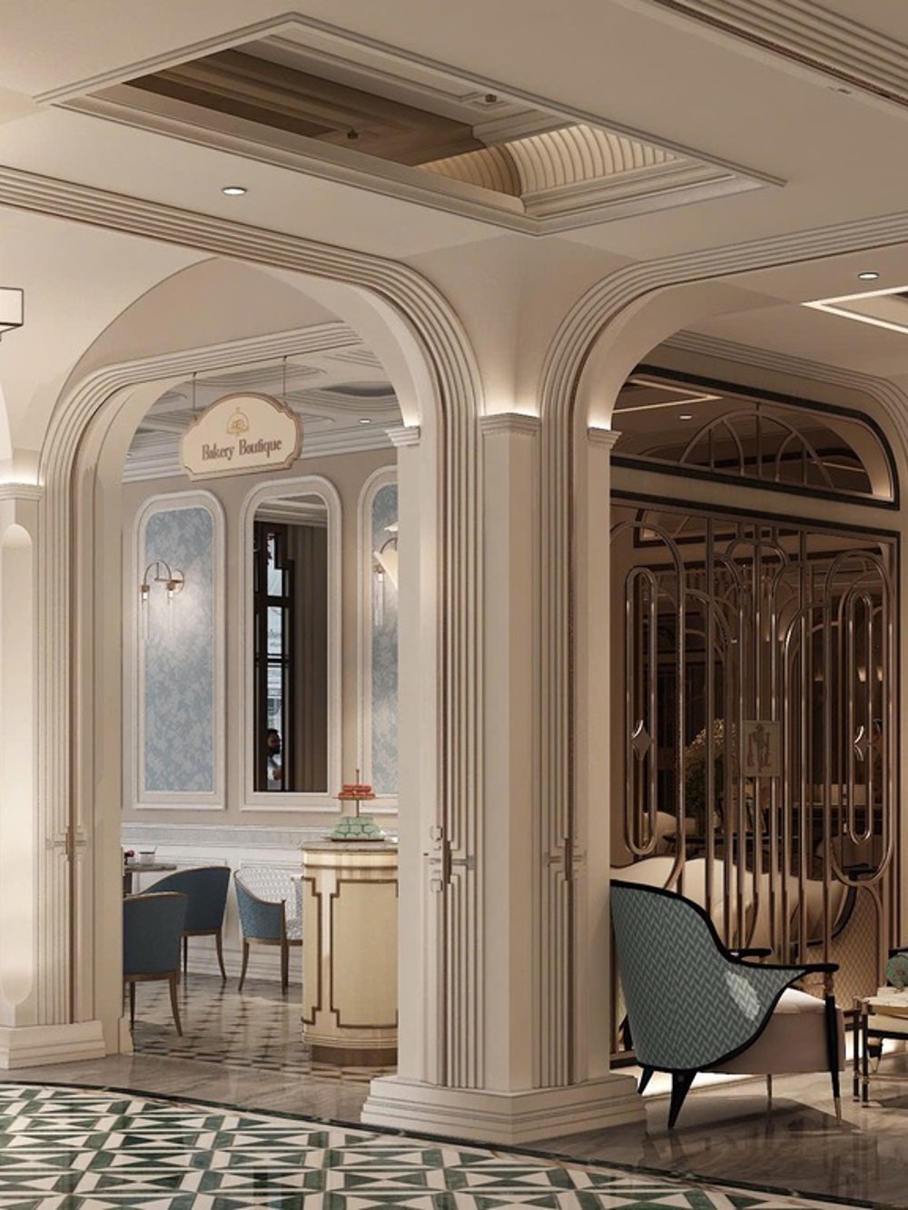 Sảnh Art Deco của Classyc Hàng Buồm