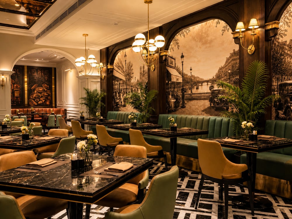 Warm Art Deco setting — Lumé · Classyc Hàng Buồm