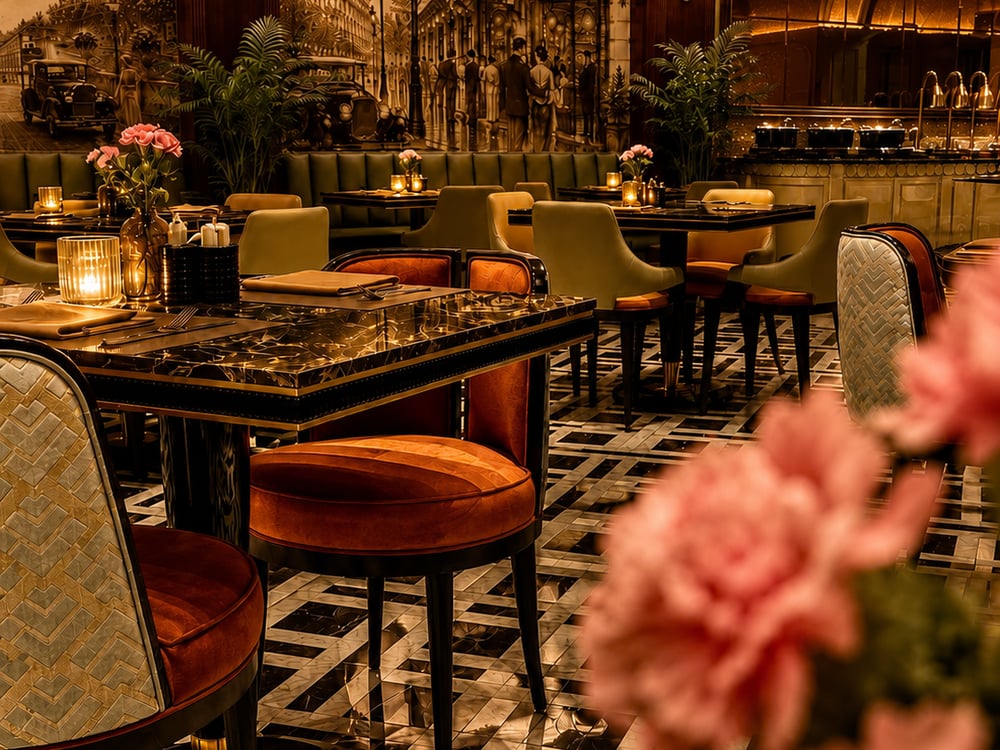 Dining tables under warm lighting — Lumé · Classyc Hàng Buồm