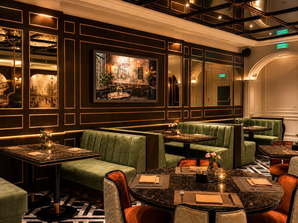 Evening restaurant setting — Lumé · Classyc Hàng Buồm
