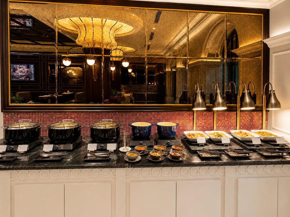 Hot dishes at the buffet — Lumé · Classyc Hàng Buồm
