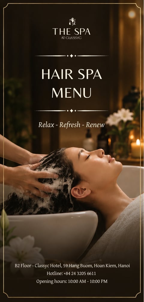 Hair Spa Menu — page 1