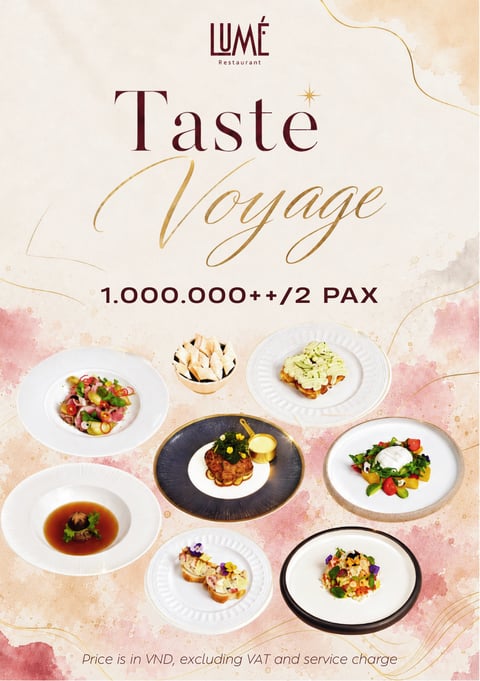Taste Voyage set menu — page 1