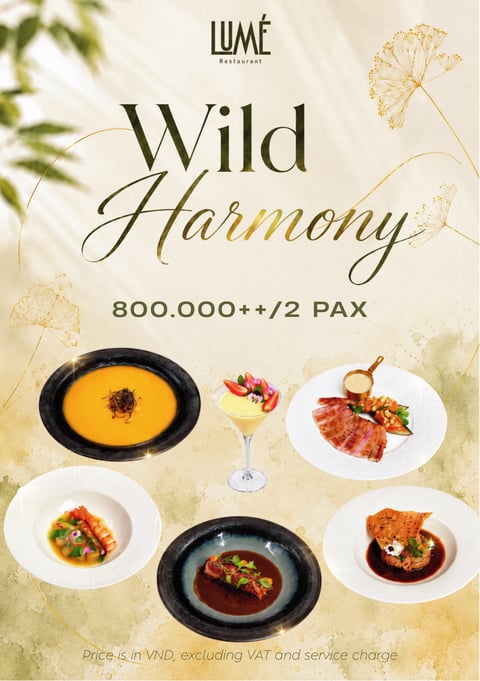Wild Harmony set menu — page 1
