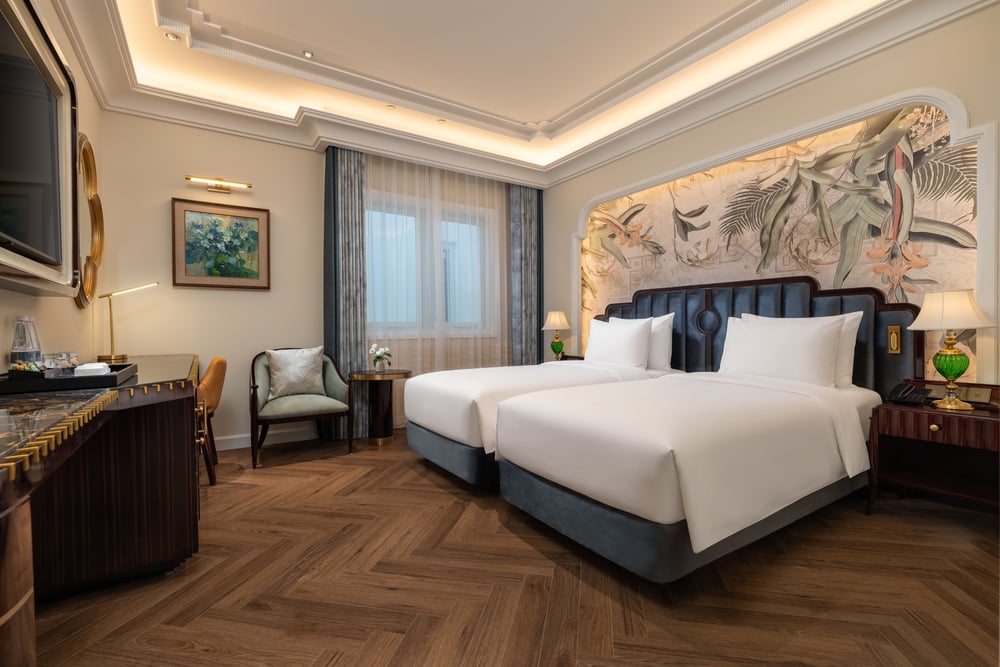 Room interior — Premium Twin Room · Classyc Hàng Buồm