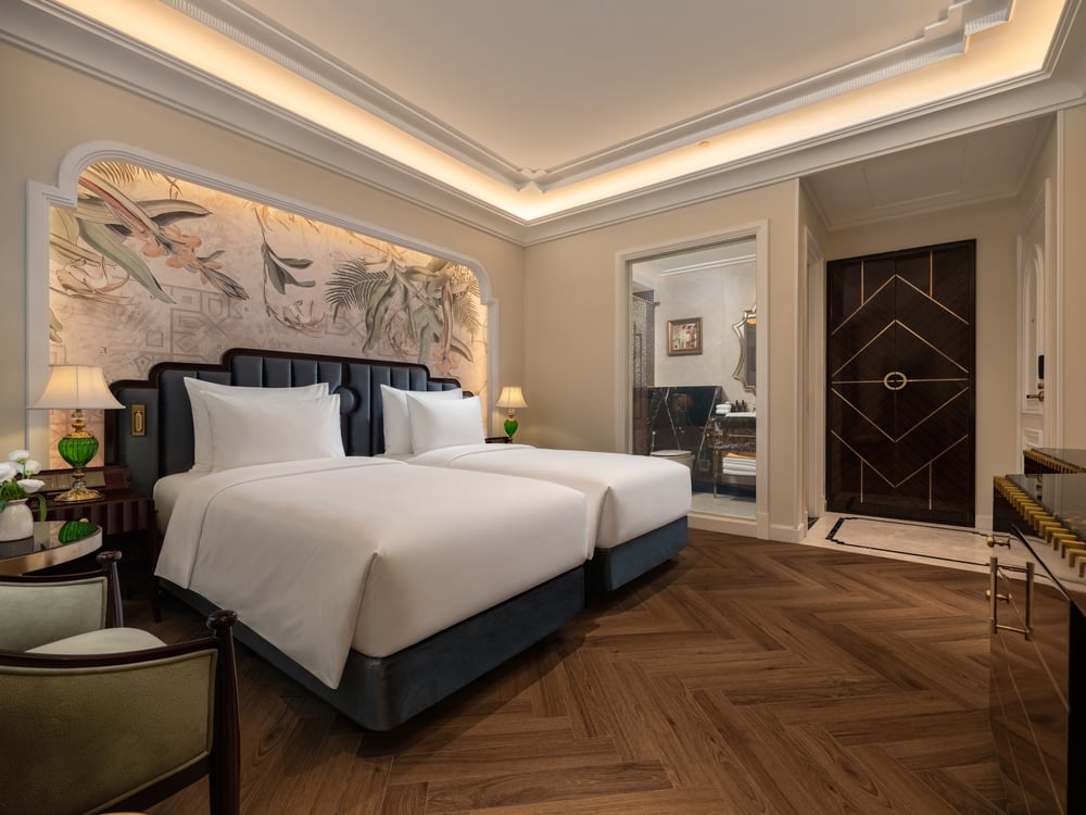 Room interior — Premium Twin Room · Classyc Hàng Buồm