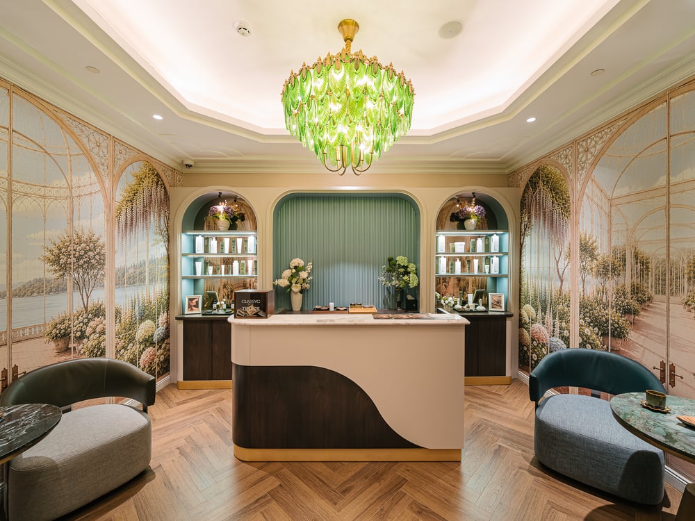 Reception lounge of The SPA at Classyc, Hàng Buồm