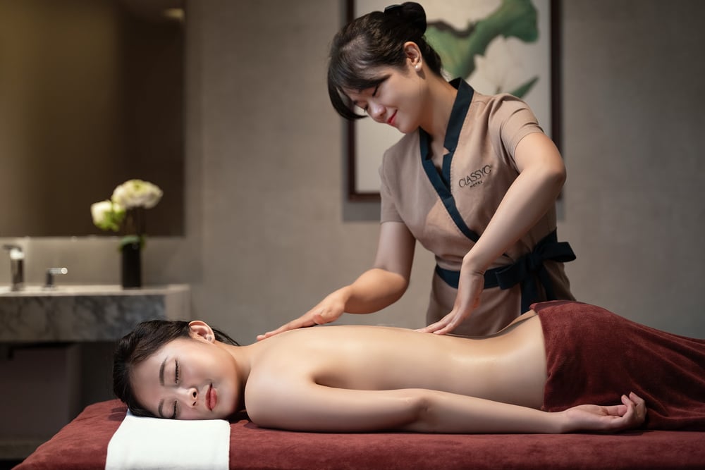 Massage therapy at The SPA at Classyc