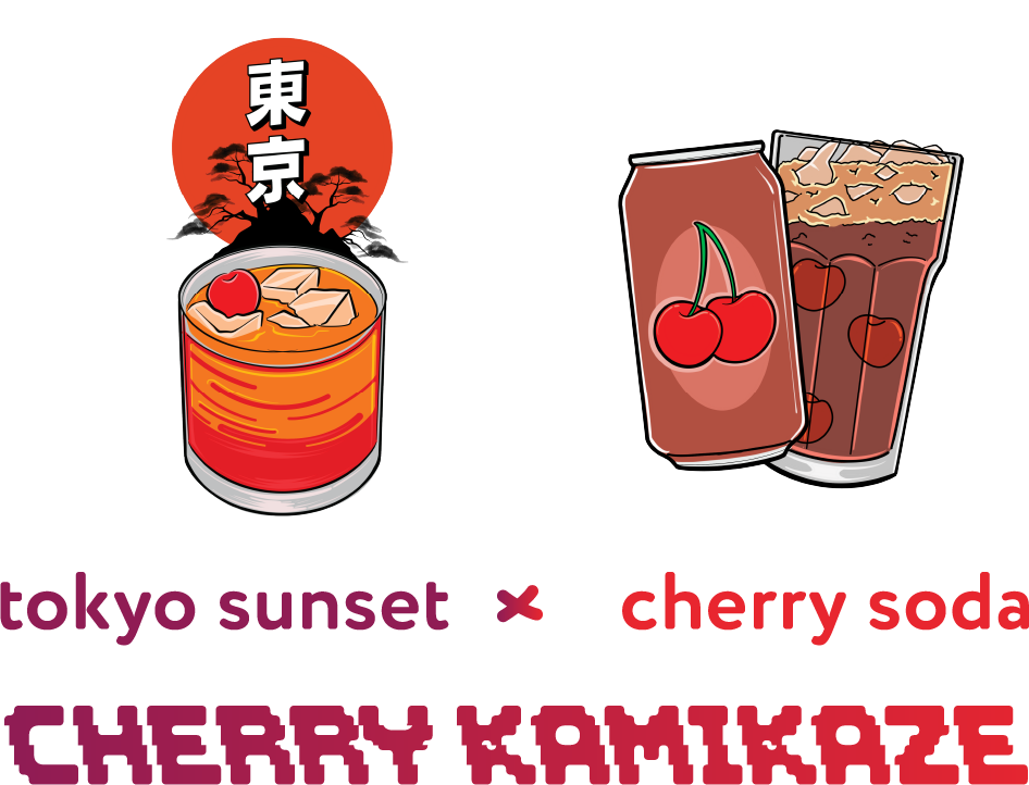 Cherry kamikaze flavor
