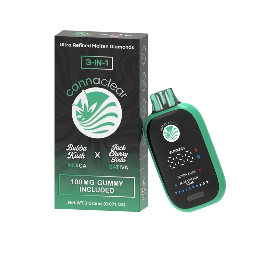 Bubba Kush x Jack Cherry Soda retail packaging