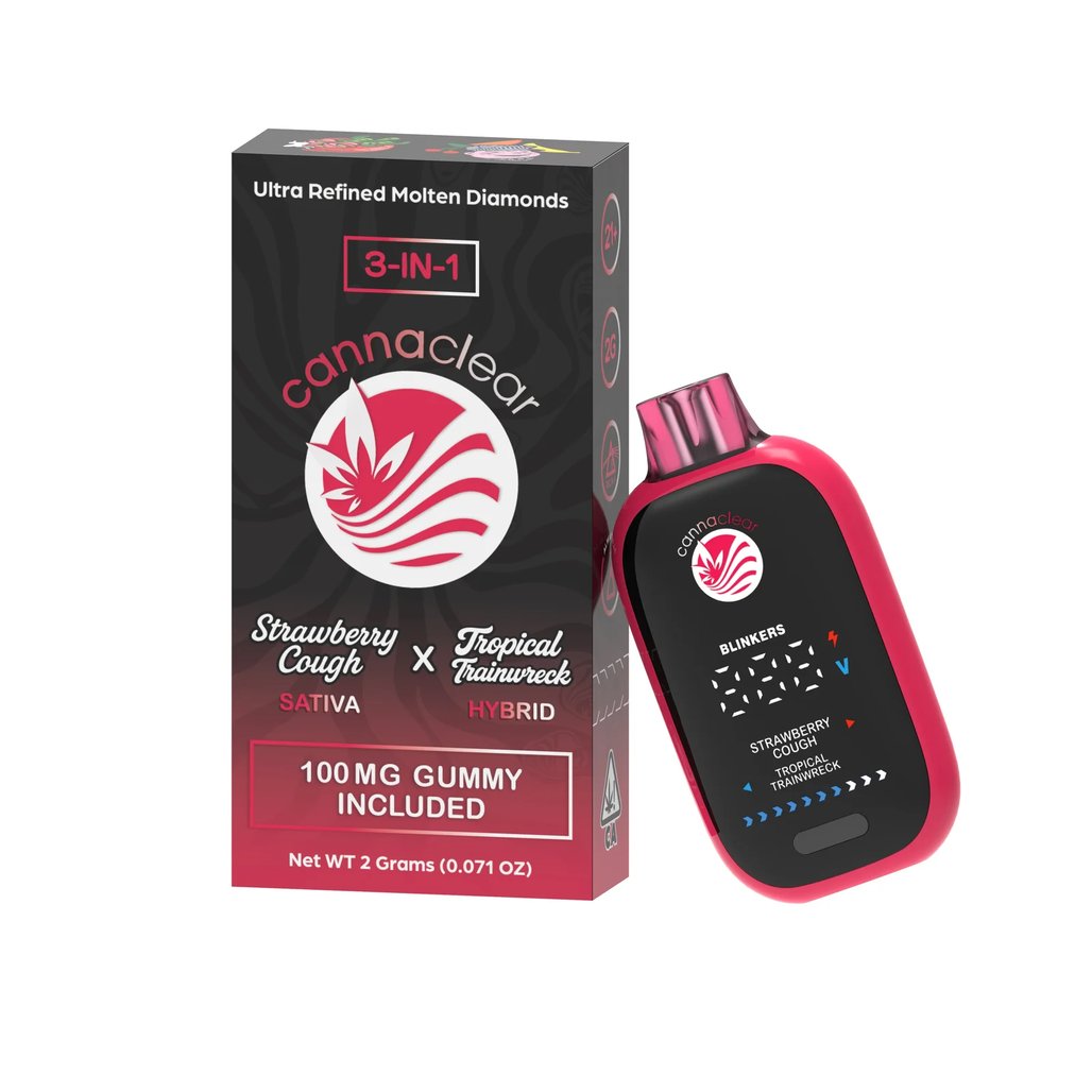Strawberry Cough x Tropical Trainwreck retail packaging