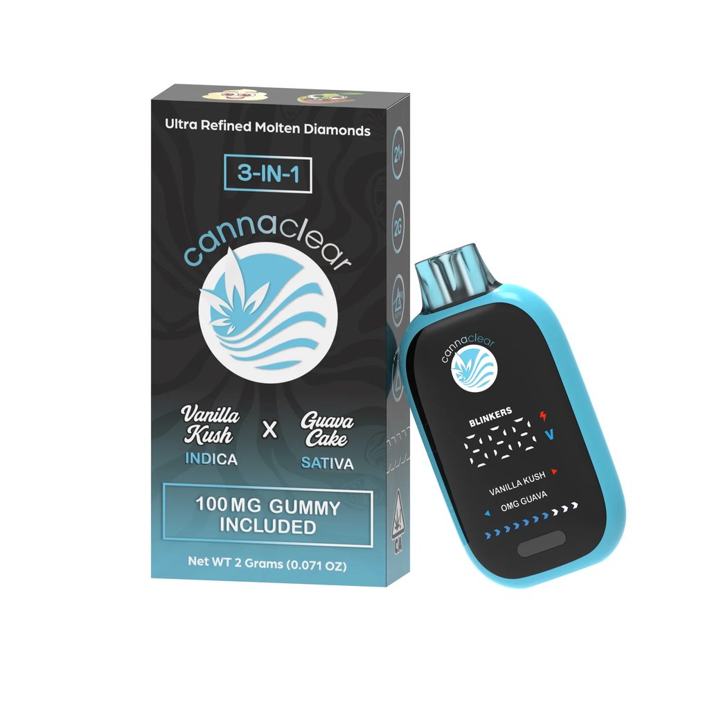 Vanilla Kush x Guava Cake retail packaging