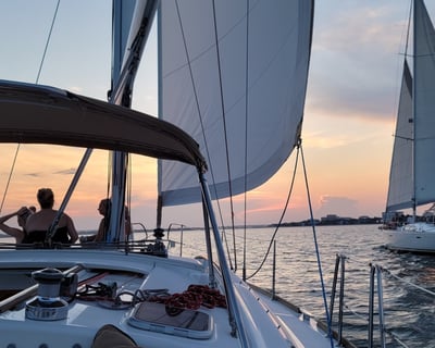Sunset Sailing Charter In Charleston Harbor