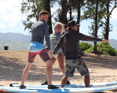 Private North Shore Surf Lesson with Gear & CPR Pros
