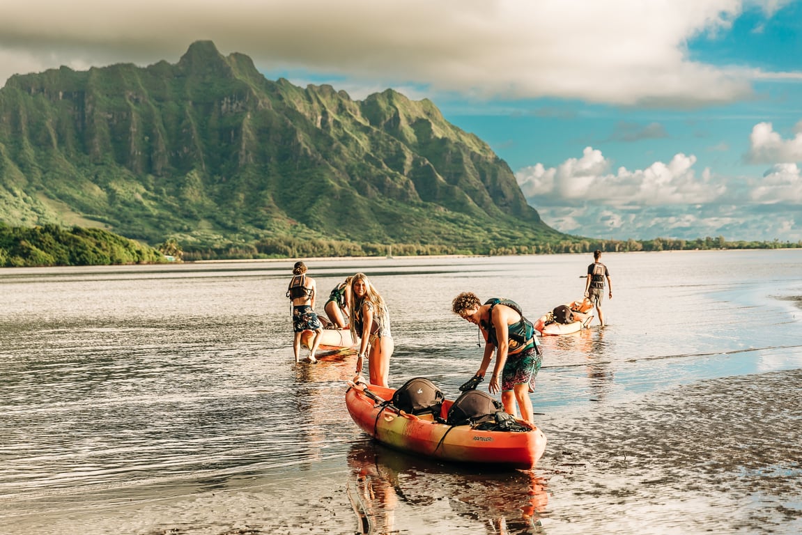 Kaneohe Bay Sandbar Self-Guided Kayak Experience