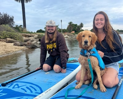 Private SUP Lesson Package With Dogs in San Diego