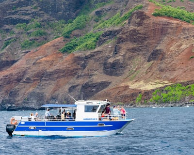 3-Hour Nā Pali Coast Sightseeing Cruise From Hanalei