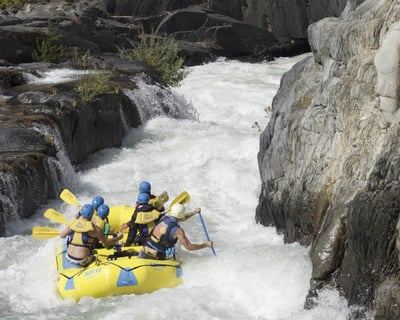 Middle Fork American River Tunnel Chute Rafting