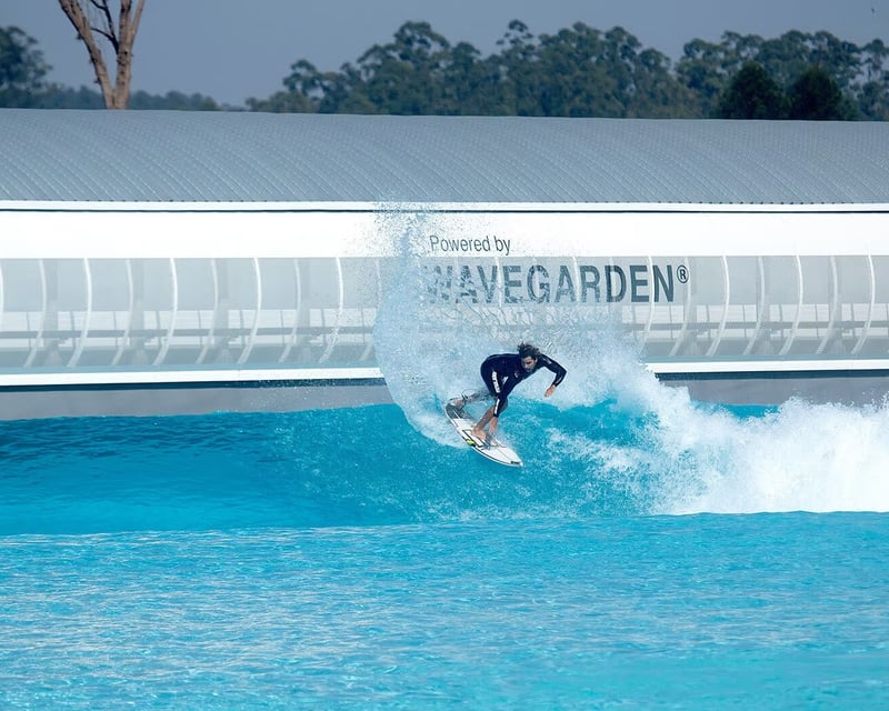 Chest-to-Head-High Wave Pool Surfing in Bermuda Dunes